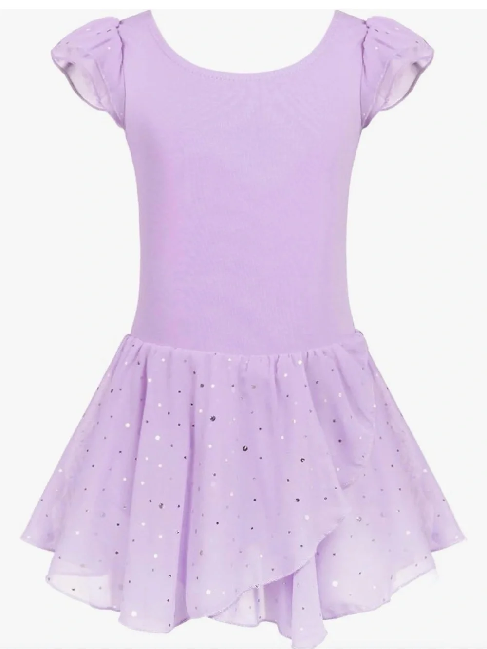 Girls' Lilac Dance Leotard with Sparkle Skirt